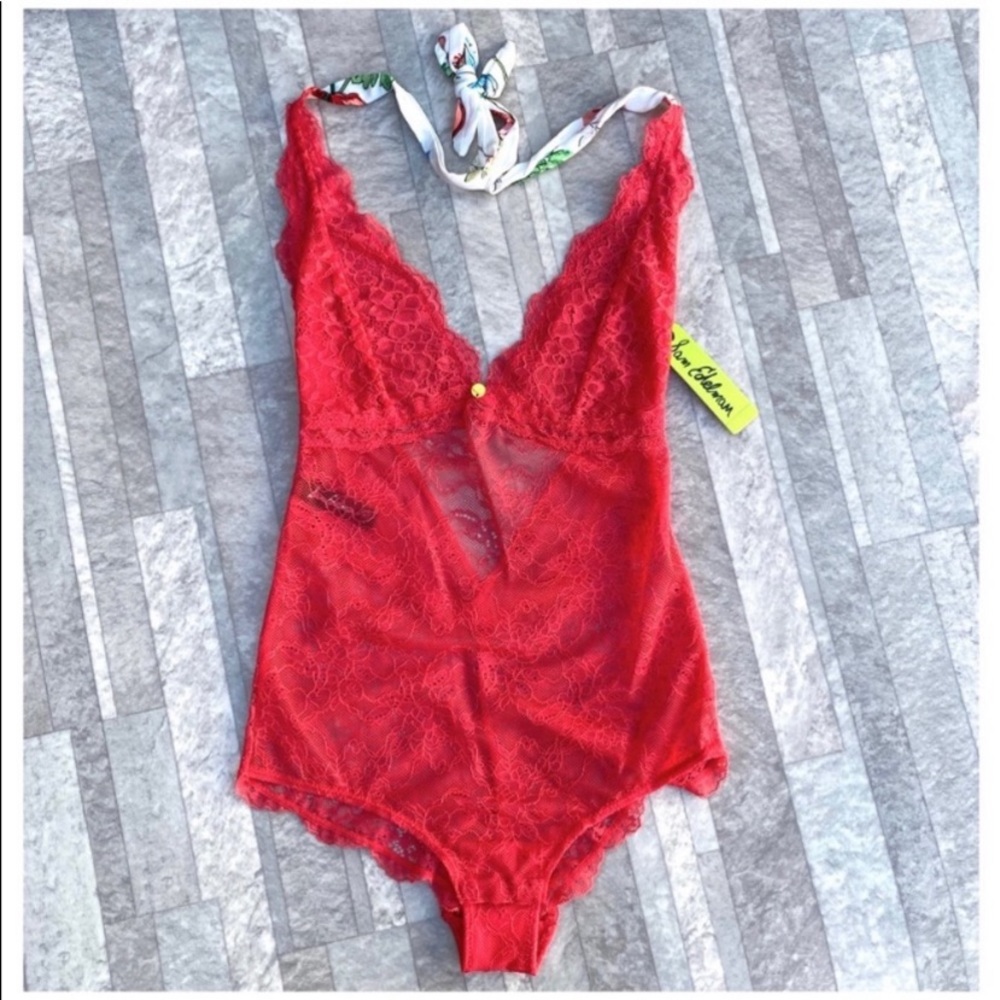 ‼️Restocked‼️Sam Edelman Geranium Lace bodysuit